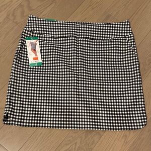 S.C.&CO Black and White Checkered Skort size 12